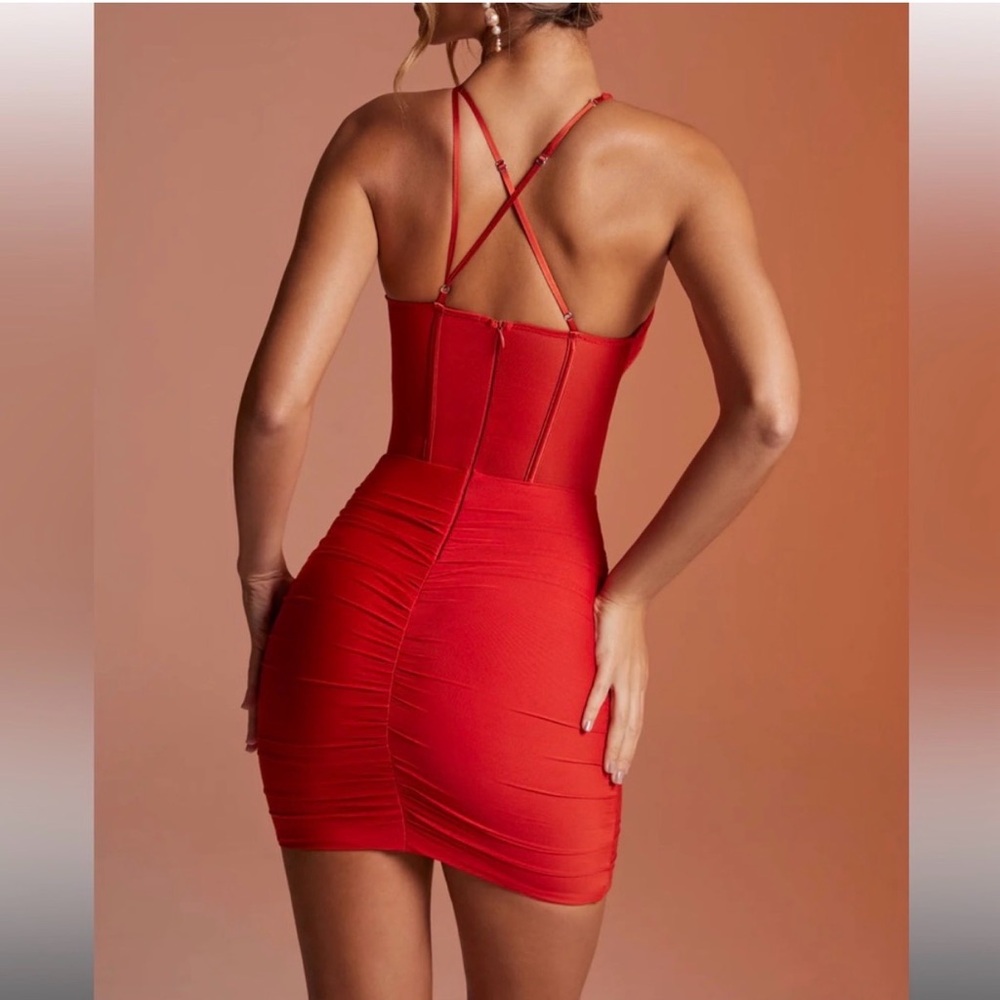 Oh Polly Paradis red corset dress NWT - Picture 3 of 11